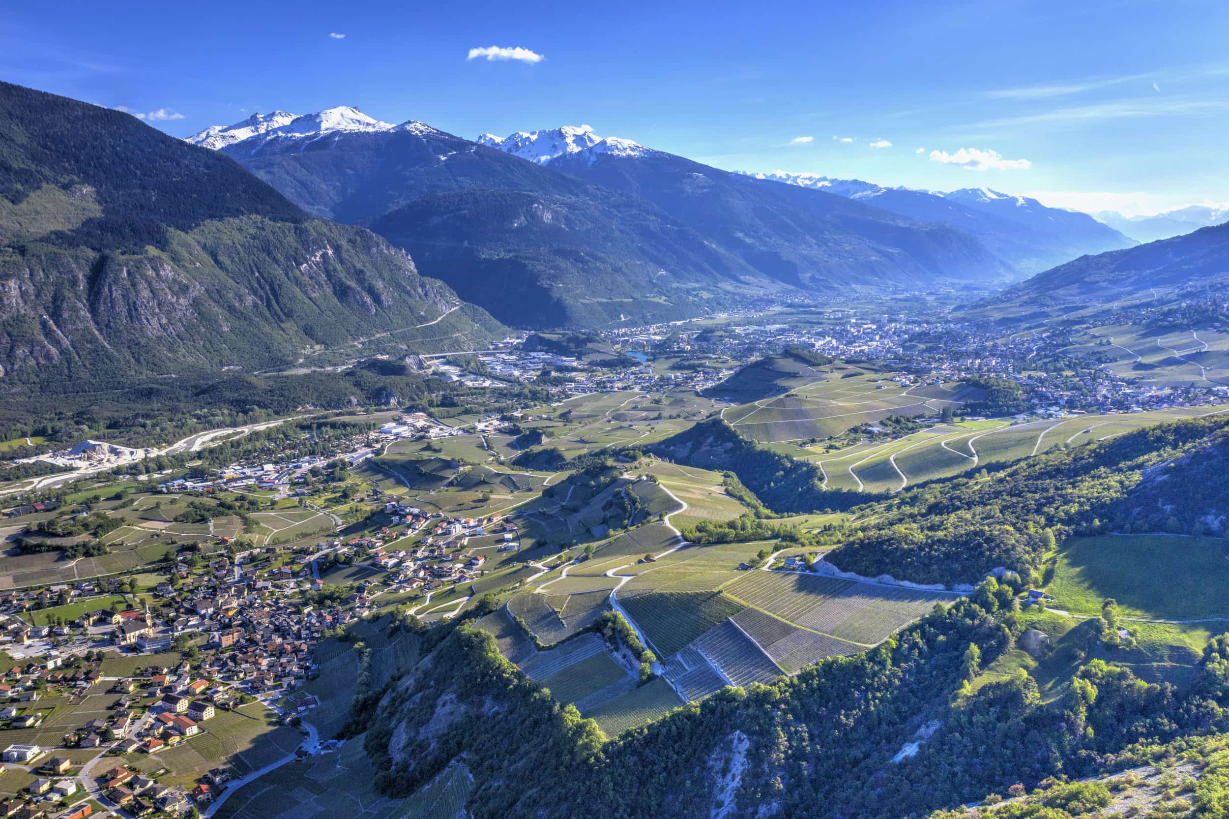 Immobilien im Wallis — Agentur Twixy, Panoramablick auf den Kanton